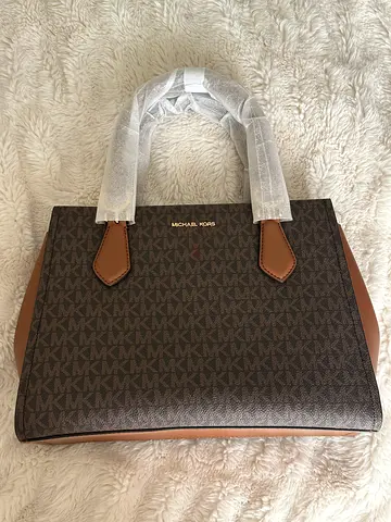 Michael Kors Marilyn medium signature logo convertible satchel bag