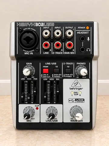 Behringer Xenyx 302USB Compact Mixer with USB Interface - Good Condition
