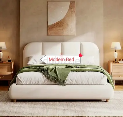 High Quality Luxury King Size Bed Including Spring Mattress