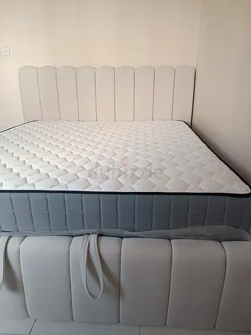 Upholstered Bed Frame - Queen Size