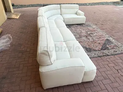5__ piece's Modular Marina Home Sumo Sectional Corner Sofa Beige