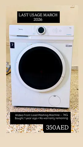 Midea Front Load Washing Machine — 7KG FOR PICK UP @ NAD AL HAMMAR