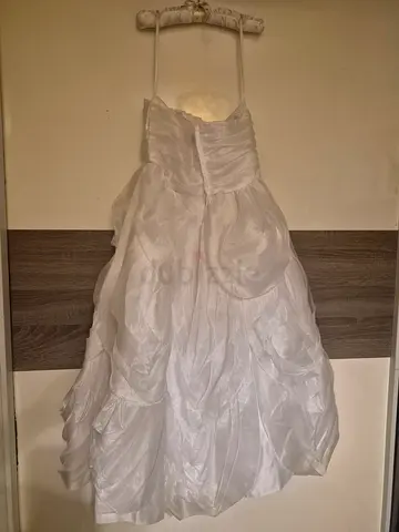 Disney by Design White tulle party dress for girl, size small (flower girl/occasion) for ages 9-10yo