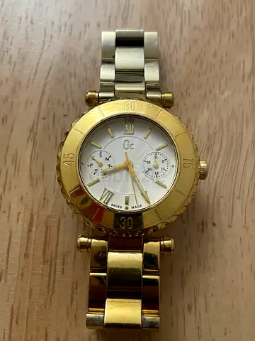 Gold-tone GC women's wristwatch - working, minor wear
