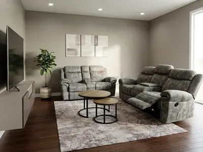 5 recliner seater loveseat set - good condition