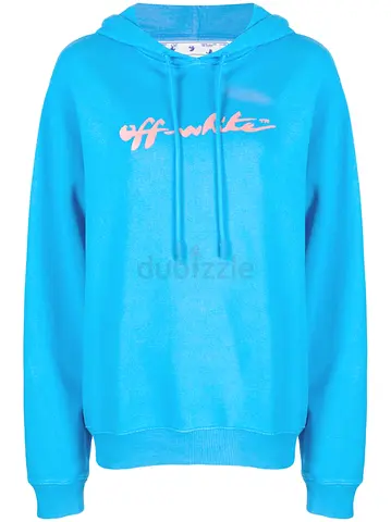 Off white hoodie brand new blue size small