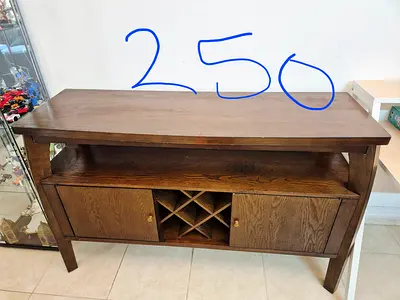 Solid wood TV console / media unit