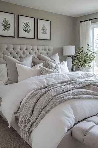 Brand New Light gray colour 160*200 queen size bed