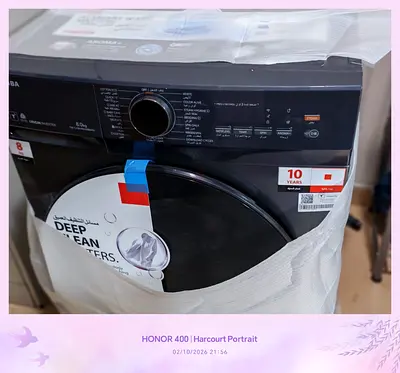 8kg Front Load Washing Machine (Like New) - Black