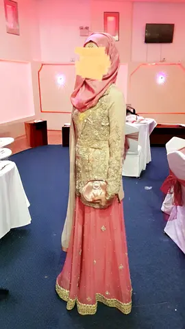 Light Pink Embellished Pakistani/Indian Sharara-Size S