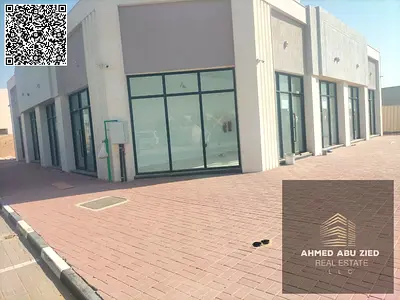 Commercial shops for rent in Al Helio 2 on a main road. 420 sq.ft and 550 sq.ft corner shops. Rent from AED 32,000 yearly, 4 payments.