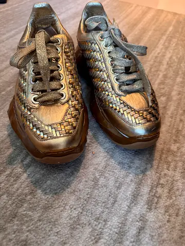 Jimmy choo sneakers gold