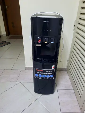 Toshiba 3-in-1 Water Dispenser - Hot, Cold & Room Temp (Black)