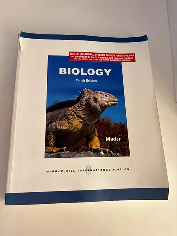 Biology (Tenth Edition) by Mader - College/University Textbook