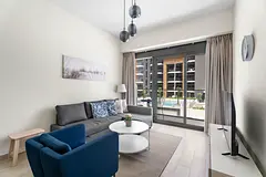 Beautiful 1 BR with Gym, Pool & Kid's Playground | Furnished | Flexible term