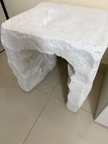 White Modern Side Table - PAN HOME