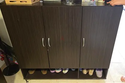 IKEA Shoe Cabinet 3-Door | Shoe Storage Cabinet | Brown