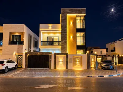 فرصة استثنائية في العامرة شامل رسوم التسجيل | فيلا زاوية جديدة كلياً | 6 غرف ماستر مع روف | بسعر 1.9 مليون درهم **امتلك فيلا زاوية فاخرة وجديدة  فرصة
