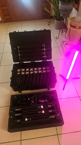 Nanlite PavoTube II 15X – Professional 8-Light RGBWW Kit + Hard Case- Perfect for podcasts