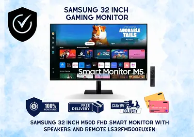 Samsung 32″ M50D FHD Smart Monitor LS32FM500EUXEN | Warranty & Free Delivery