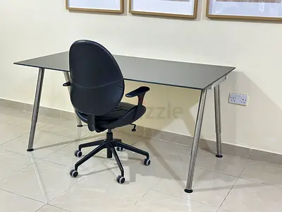 XL IKEA Desk with Adjustable Height and Medical Chair – 250 AED

Excellent-condition XL IKEA desk wi