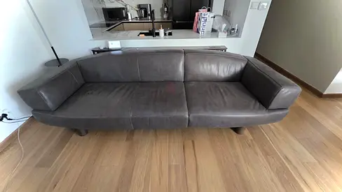 Original Marina Home Leather Sofa 4 Seater