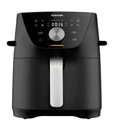 Toshiba Digital Air Fryer, Black — Good Condition