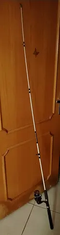 Used spinning fishing rod and reel - light saltwater/freshwater setup. (Read Description).