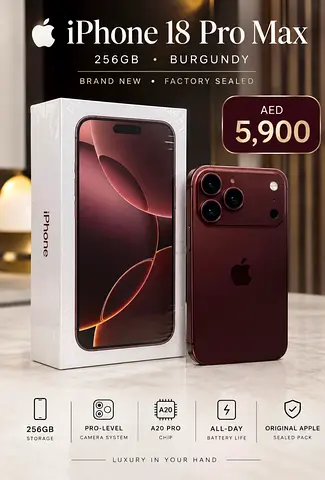 Apple iPhone 18 Pro Max 256GB - Burgundy (Brand New, Sealed)