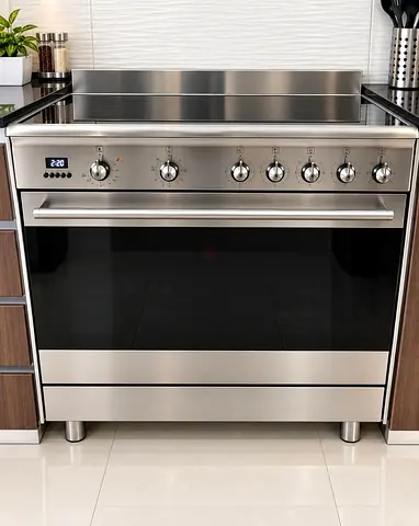 Smeg electric cooker 90 by 60 cm latest model like new condition perfect
