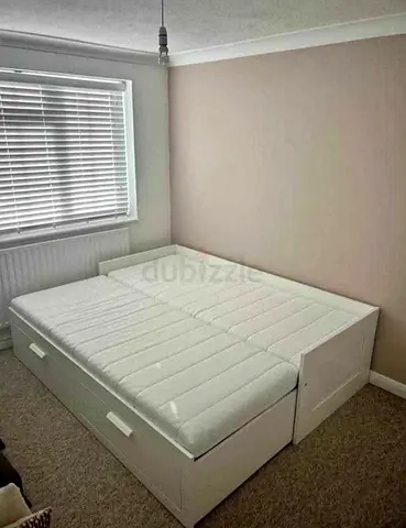 Ikea brimness day bed with 2 mattress and drawers