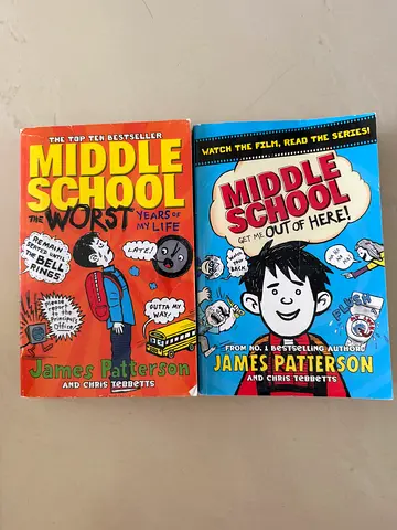 Set of 2: Middle School & Middle School: Worst Years of My Life by James Patterson