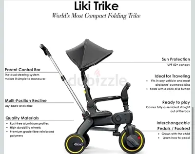 Doona Liki Trike S1 Compact Folding 4-in-1 - Grey Hound