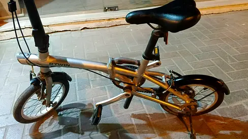 Btwin Folding Bike Tilt 500 XS 14 inch - Sil