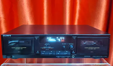 Sony Double Cassette Deck Stereo Player - Working Condition