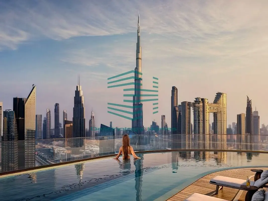 إطلالة على برج خليفة | شقة بغرفتي نوم | Sol Luxe SZR