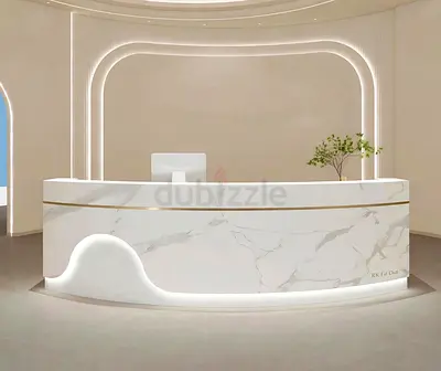 Reception Desk with LED Accent