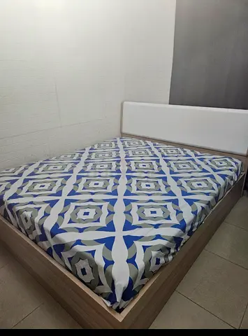 King size bed frame with mattress included - good condition
