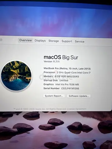 MacBook Pro (Retina, 15-inch, Late 2013) i7