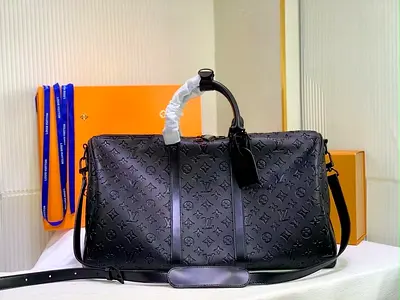 Lv black flower Duffel bag