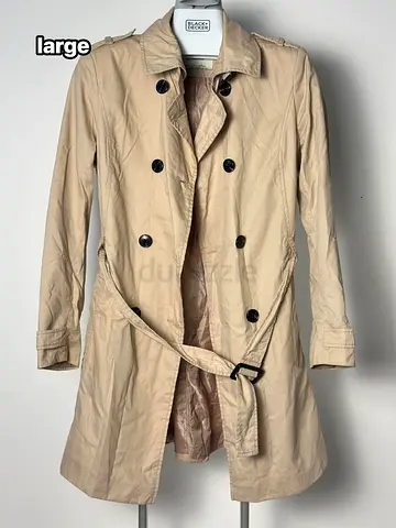 Preloved Beige double-breasted trench coat - Size Large and XS
