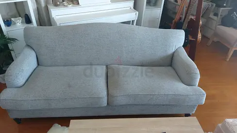 Light grey 3-seater sofa in good used condition