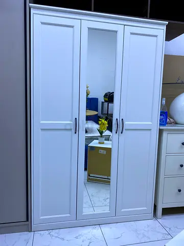 SONGESAND Wardrobe, white, 120x60×191 cm (47 1/8×23 5/8x75 1/4 ").