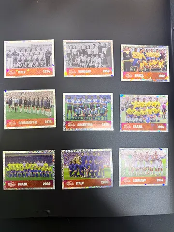 Panini FIFA World Cup 2026 FIFA Museum Foil Stickers – 9 Cards Bundle