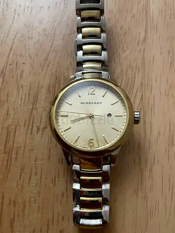 Two-tone Burberry women's wristwatch - working, good condition