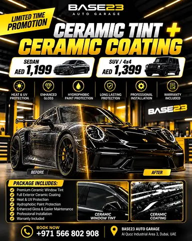 LIMITED TIME PROMOTION – CERAMIC TINT + CERAMIC COATING 🔥