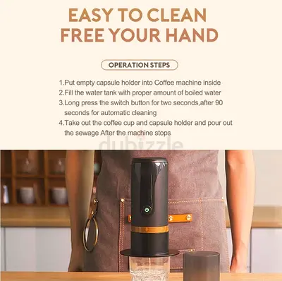 Portable Capsule Coffee Machine - Compact Single-Serve Brewer