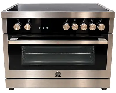 Bertazzoni Italia  Stainless Steel Electric Range with Ceramic Cooktop and Oven - Good Condition