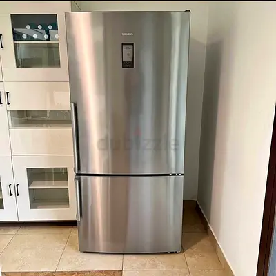 Siemens iQ500 Double Door Bottom Freezer Refrigerator, 619L Net Capacity, Inox, KG86NAI30M