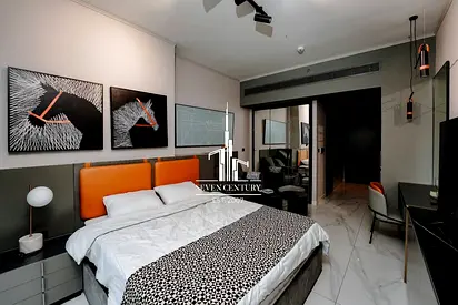 Furnished Studio with Balcony | Pool View | Prime